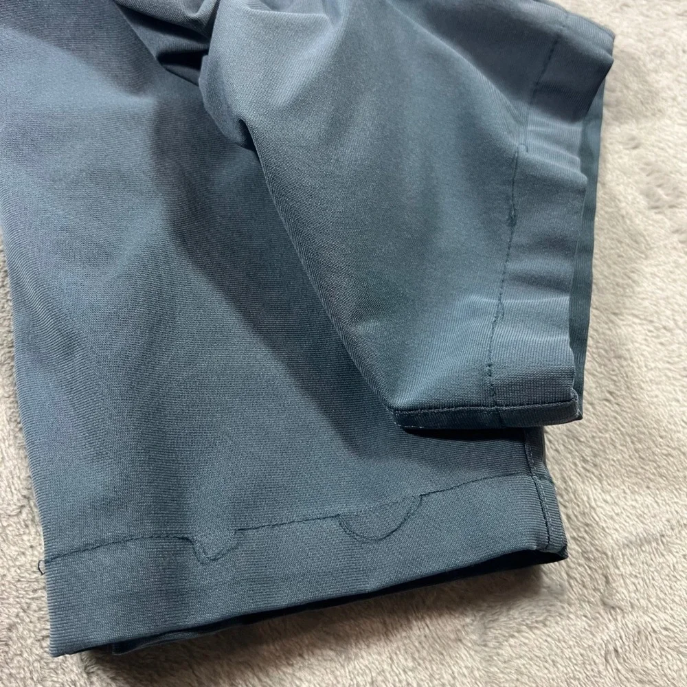 LULULEMON Commission Pant Slim Mens 32‎ Blue Gray Warpstreme Stretch Golf Office
